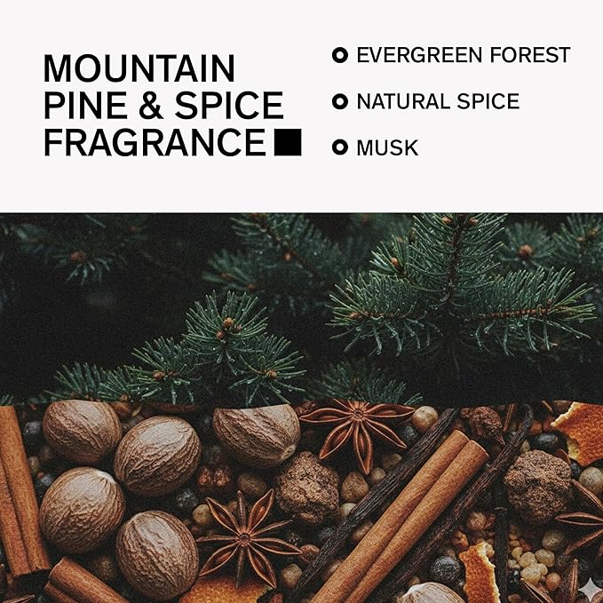 Aluminum-Free Deodorant for Men by Bravo Sierra, 1-Pack - Contains Natural Ingredients - Long Lasting All-Day Odor & Sweat Protection - Mountain Pine & Spice, 3.2 oz - Paraben & Cruelty-Free, Vegan
