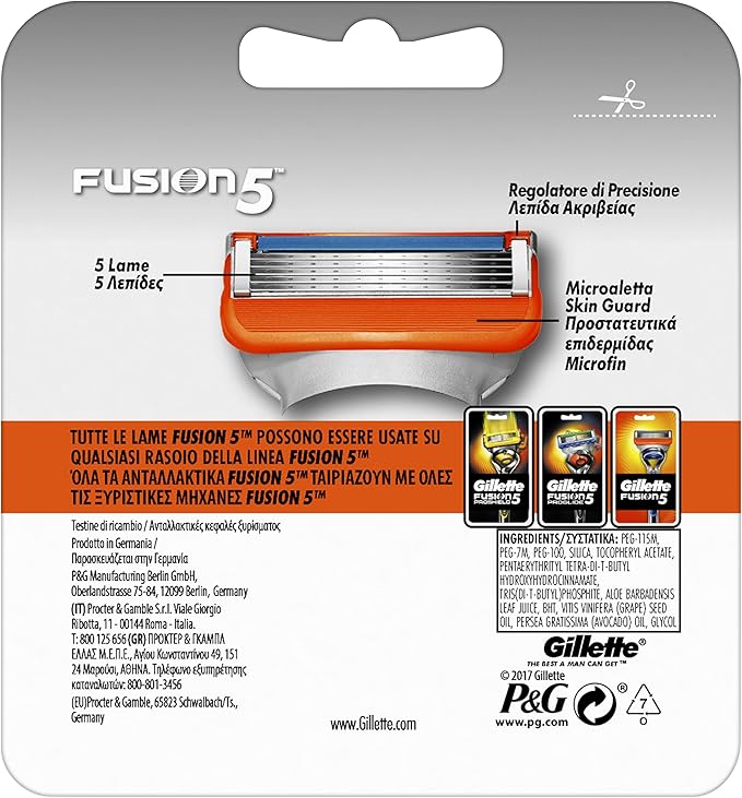 Gillette Fusion 5 Blades for Men Replacement