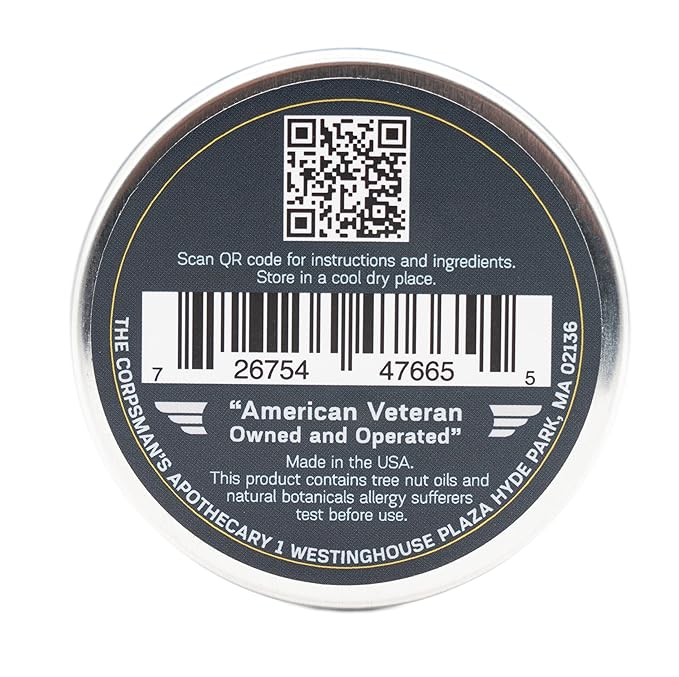 Corpsman's MUSTACHE WAX | Beeswax-based | Four Different Scents | 1 ounce (Lackland)
