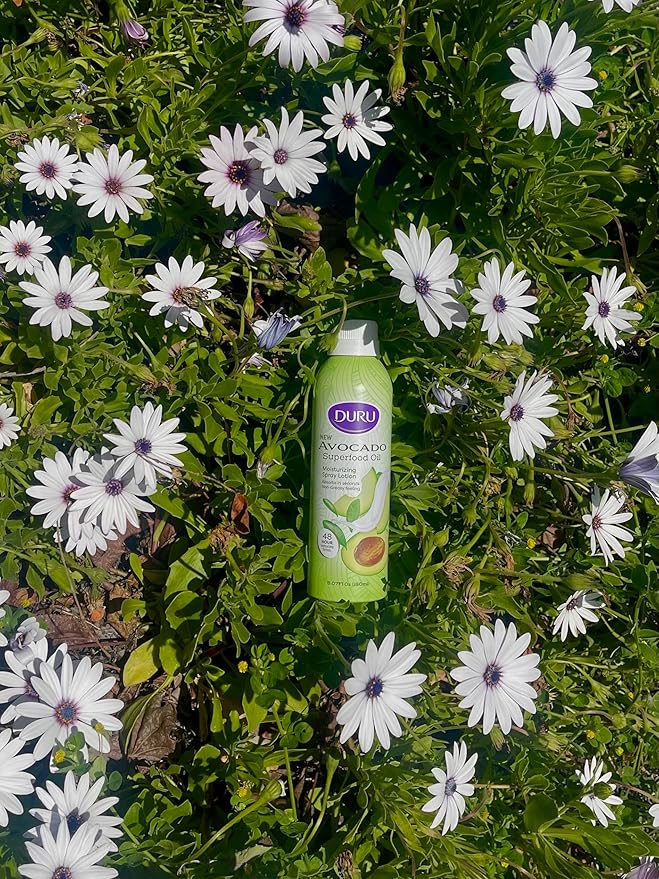 Duru Avocado Moisturizing Spray Lotion - Spray Moisturizer Avocado Oil Lotion 48 Hour Moisture Body Lotion