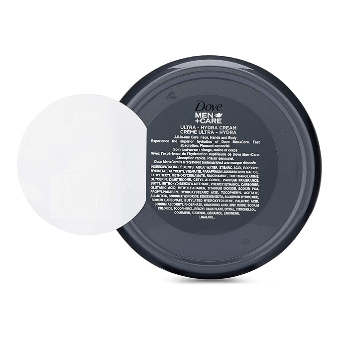 Dove Men+Care Ultra Hydra Cream, Face, Hands and Body care, All Skin Types, 5.07 Oz