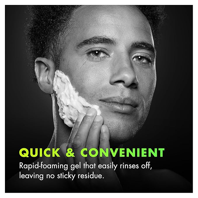 Gillette Labs Rapid Foaming Shaving Gel for Men, Alcohol, Dye and Paraben-Free with Vitamin B3 and Sea Kelp, Cools and Soothes Skin, 7 OZ