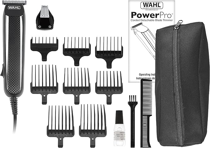Wahl Edge Pro, Bump-Free Corded Beard Trimmer, Facial Hair Trimmer, Grooming Detailer for Men - for Edging Beards, Moustaches, Hair and Stubble, Model 3291