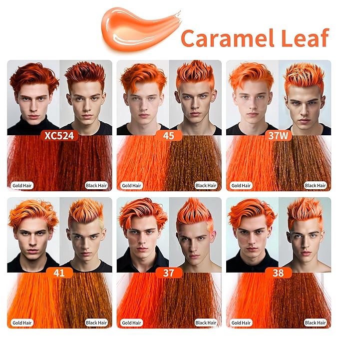 Temporary Hair Color Wax for Men - SUPIYA Washable Hair Wax Color, All-Day Hold Disposable Hair Wax for Party, Cosplay & Daily (Color #37W)