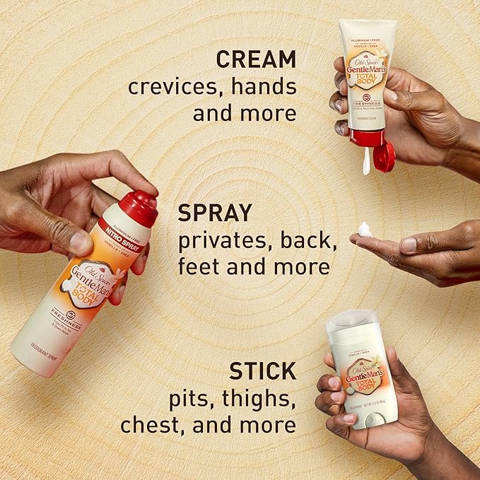 Old Spice Whole Body Deodorant Spray for Men, Aluminum Free, Lavender + Mint Scent, 24/7 Odor Protection, 24/7 Lasting Freshness, Dermatologist Tested, Gentle on Skin, Safe to Use All Over, 3.5 oz