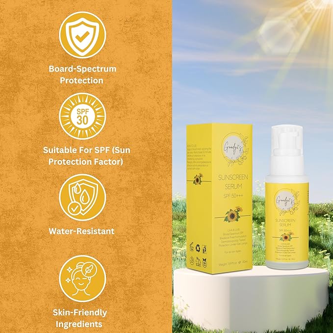 GOODY 2'S Sunscreen Serum | SPF 50 with Hydrating Squalane | Broad Spectrum Face Sunscreen for All Skin Types & Tones | Lightweight, Non-Greasy Formula, 1.69 fl oz