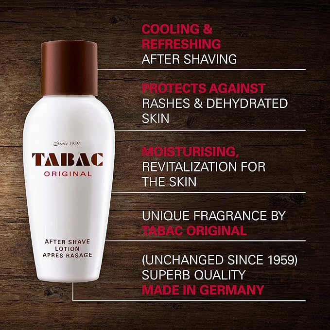 Tabac Original Aftershave for Men by Maurer & Wirtz, 3.4 Ounce