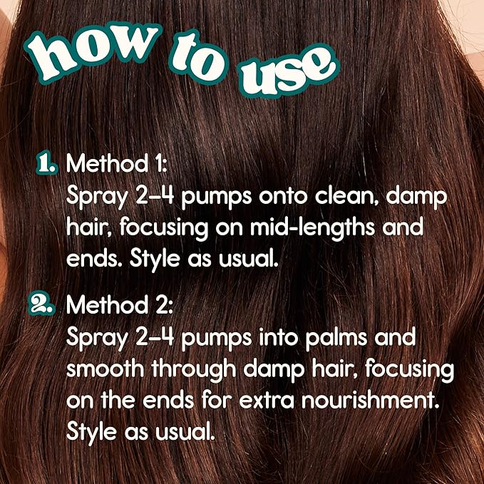 Nature Spell Rosemary Water Leave in Conditioner, Promotes Hair Growth, Heat Protection Spray, Detangling, Smoothes & Adds Shine, For All Hair Types, 5.07 Fl Oz