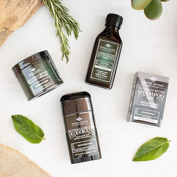 MNSC Bay Rum Naturally Better Shave Cream - Smooth Shave, Hypoallergenic Sensitive Skin Formula, Softer Skin, Prevent Nicks, Cuts, and Irritation, Handcrafted in USA, All-Natural, Plant-Derived