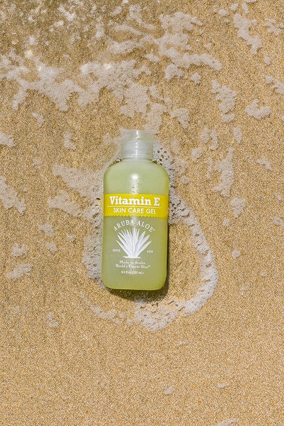 Aruba Aloe Vitamin E Skin Care Gel, Oil-Free Moisturizing Gel for Face & Body, 8.5 oz