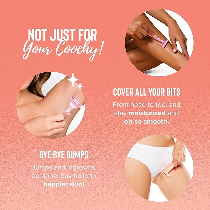 Coochy Shave Cream - Moisturizing Shave Lotion - Gentle Intimate Shaving Cream - For Bikini Area, Underarms, Legs & More - Rash-Free, Hydrating Formula - Sweet Nectar, 32 oz