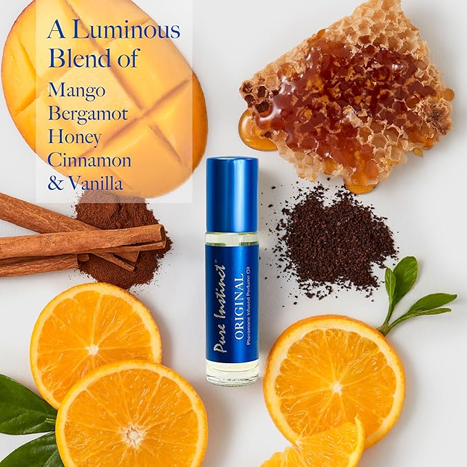 Pure Instinct Roll-On - The Original Pheromone Infused Essential Oil Perfume Cologne - Unisex For Men and Women - TSA Ready