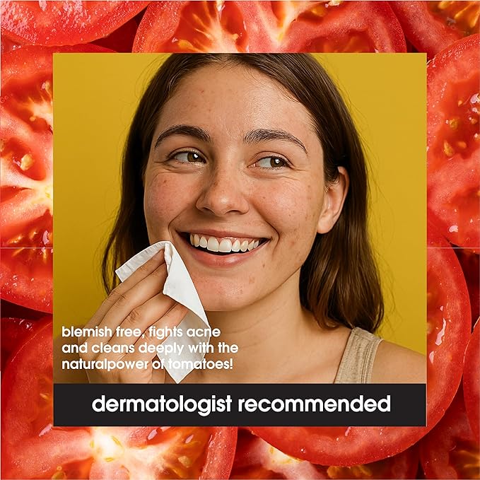 Yes To Tomatoes Clear Skin Blemish Clearing Facial Wipes, 30 Count