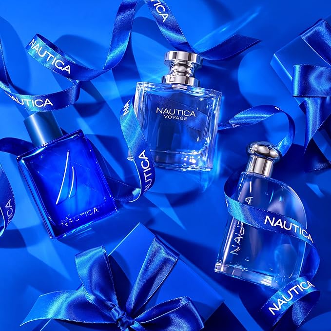 Nautica Voyage By Nautica For Men. Eau De Toilette Spray 3.4 Fl Oz and Nautica Voyage Body Spray, 6 Fluid Ounce