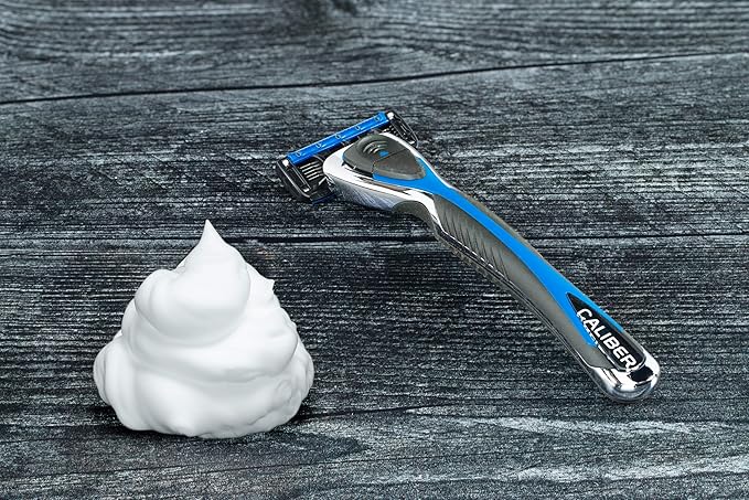 Personna Men's 5 Blade Razor System - Mens Shaving Razors - Razor Handle with 12 Replacement Cartridges