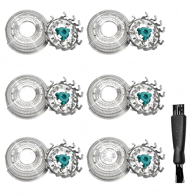 SH70 Replacement Heads Compatible with Philips Norelco Series 7000(S7xxx) Electric Razor Blades, New Upgraded for norelco 7000 replacement heads, OEM MultiPrecision Upgrade Blades, 6- Pack (sh70-6)