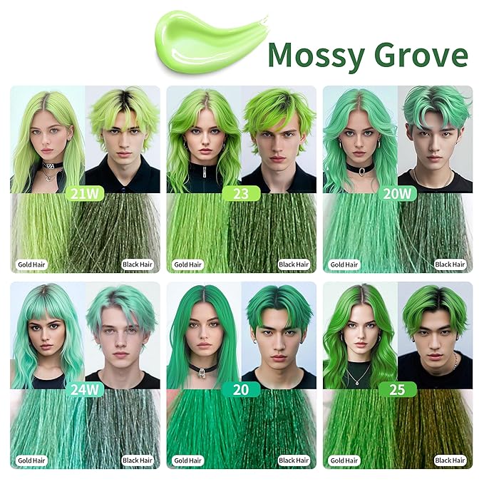 Temporary Hair Color - Washable Hair Wax for Men and Women, All-Day Hold Disposable Hair Wax for Party, Cosplay & Daily (Color # 21W)