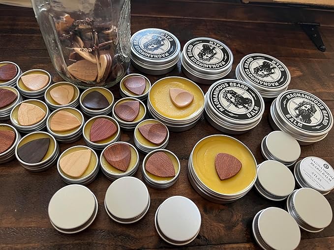 MAGNANIMOUS MUSTACHE/BEARD WAX (2 OZ) "ALEXANDER" SCENT (MAHOGANY, COGNAC, BLOOD ORANGE, RED PEPPER, CLARY SAGE, BOURBON, & SANDALWOOD) - STRONG HOLD FOR STYLING 'STACHES WITHOUT CLUMPY BUILD UP!
