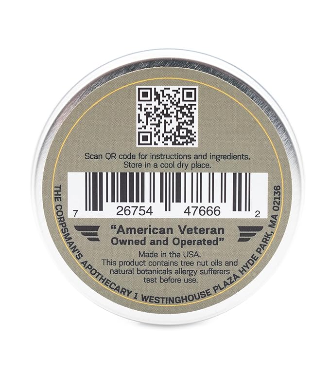 Corpsman's MUSTACHE WAX | Beeswax-based | Four Different Scents | 1 ounce (Lejune)