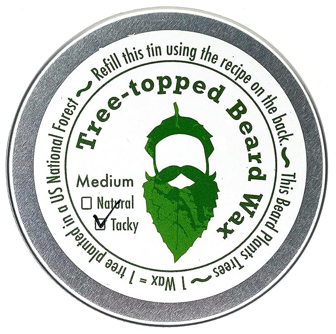 Tree-Topped Beard Wax (2oz.) Medium Tacky - from