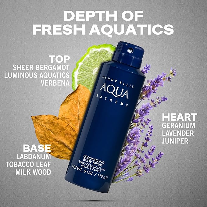 Perry Ellis Aqua Extreme 6 oz Body Spray