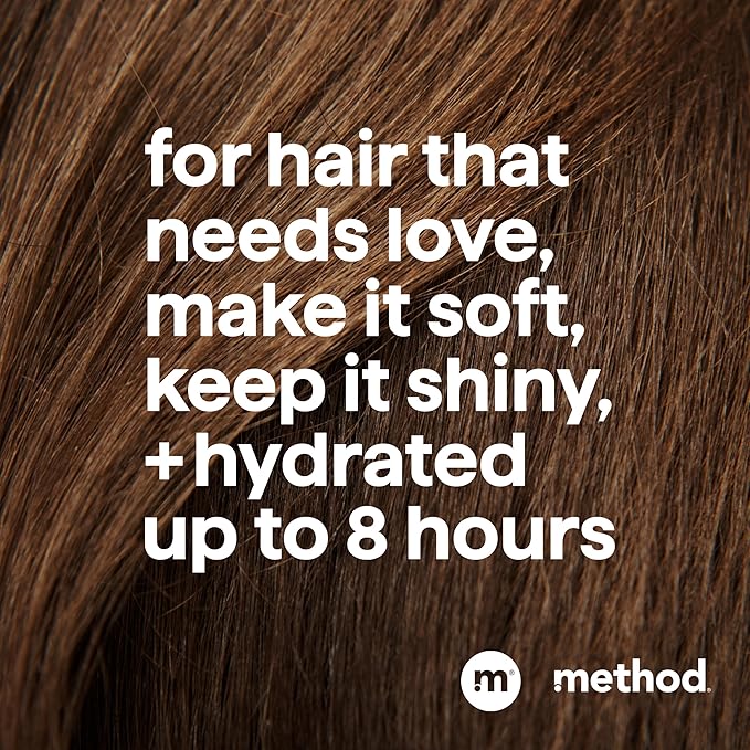 Method Moisturizing Shampoo, Simply Nourish - Instantly Hydrates and Revives Dry Hair, Safe for Color-Treated Hair - Sulfate Free, Paraben Free and Cruelty Free - 14 Fl Oz, Pack of 1
