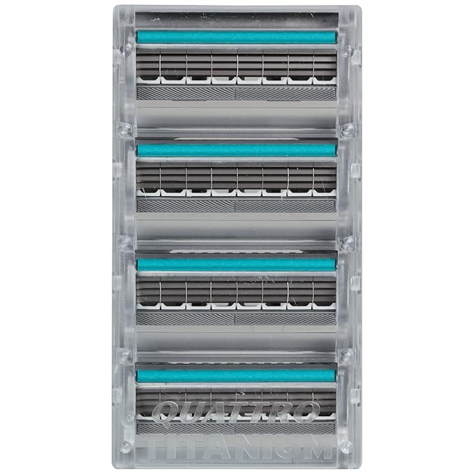 Schick Quattro Titanium Razor Blade Refills for Men - 8 Count