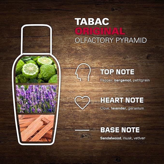 Tabac Original Aftershave for Men by Maurer & Wirtz, 3.4 Ounce