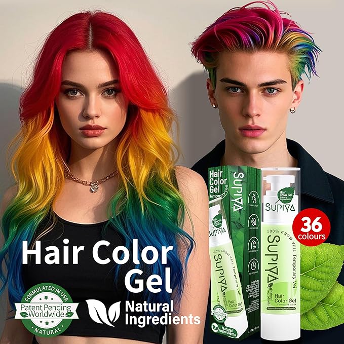 Temporary Hair Color - Washable Hair Wax for Men and Women, All-Day Hold Disposable Hair Wax for Party, Cosplay & Daily (Marige Color #68)