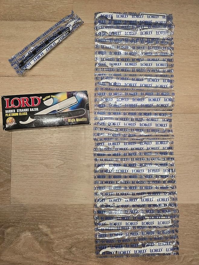 Lord Straight Razor Barber Single Edge Disposable 12 pcs. L01PS