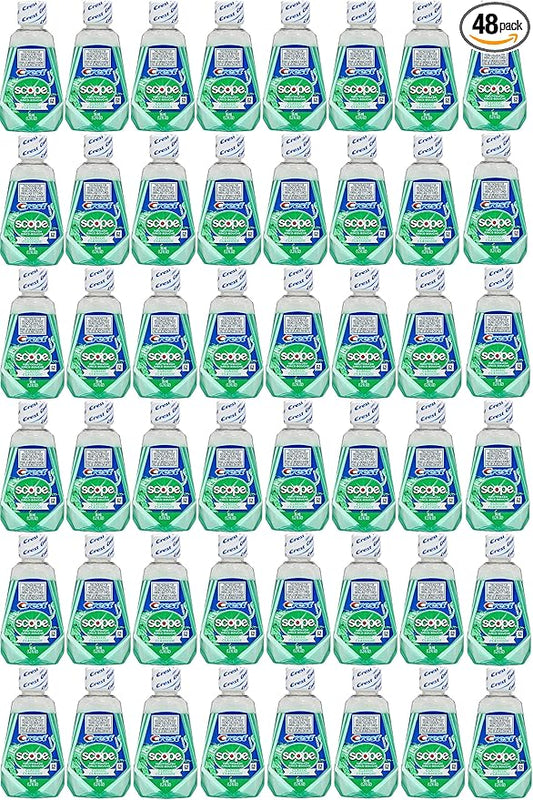 Scope Travel Size Mouthwash Classic Original Mint 1.2 Oz 48 Pack