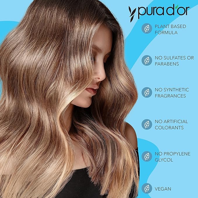 PURA D’OR Moisture Protect Cleansing Conditioner (16oz) Detangles & Restores Hair with Argan Oil,Lavender,No Sulfate,All Hair Types,Men & Women (Packaging may vary),(Pack of 2)