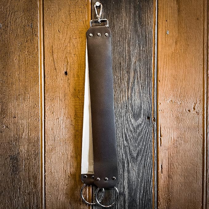 Union Razors Leather Sharpening Strop, Double Sided - SHS4 Brown